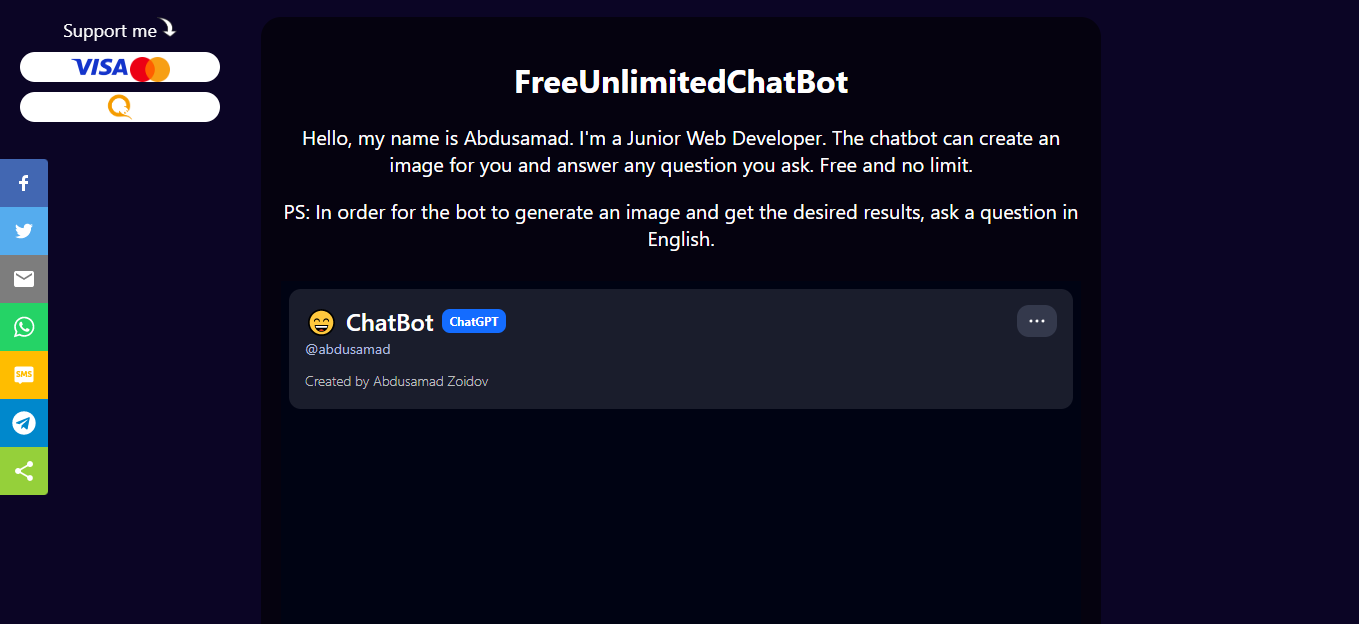 Free Unlimited Chat Bot