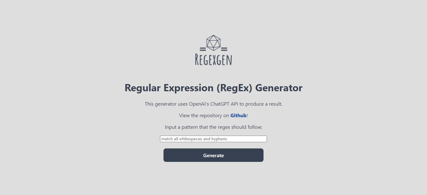 regEX Generator