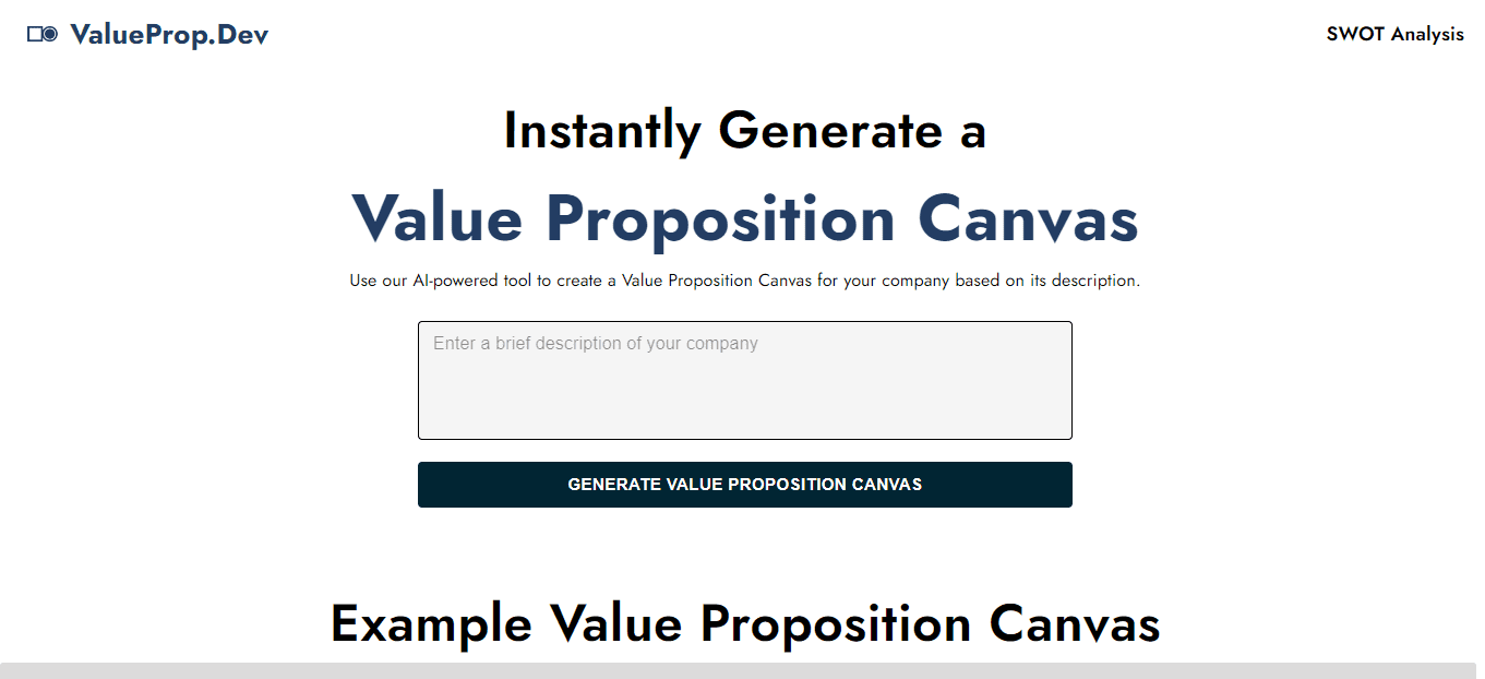 Value Prop Canvas